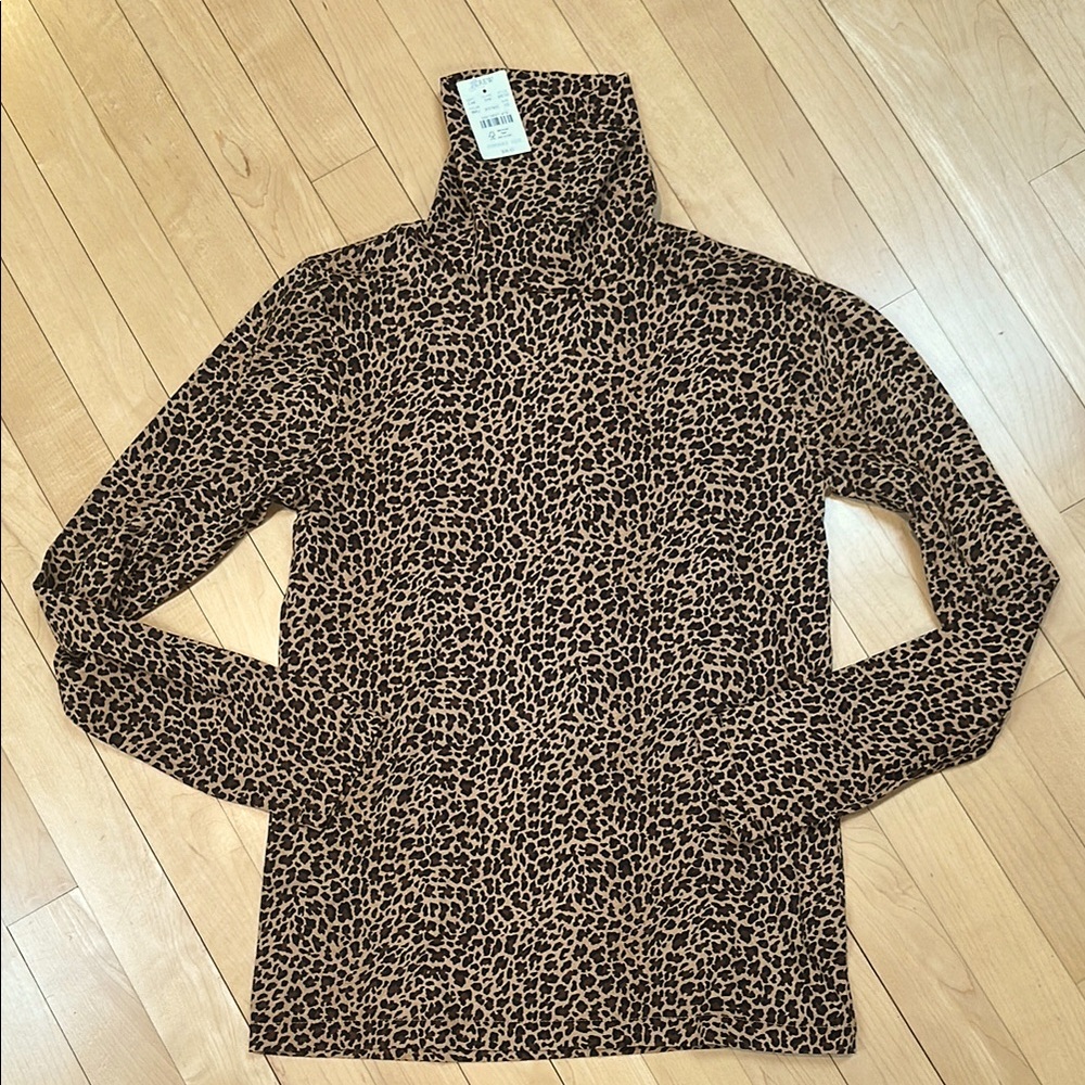 NEW with tags J.Crew tissueweight Leopard Print top